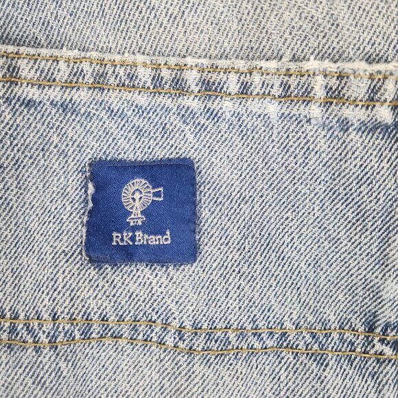 Y2K Carpenter Jeans Mens 34x30 Baggy Loose Workwear DESTROYED Denim THRASHED - Picture 16 of 16